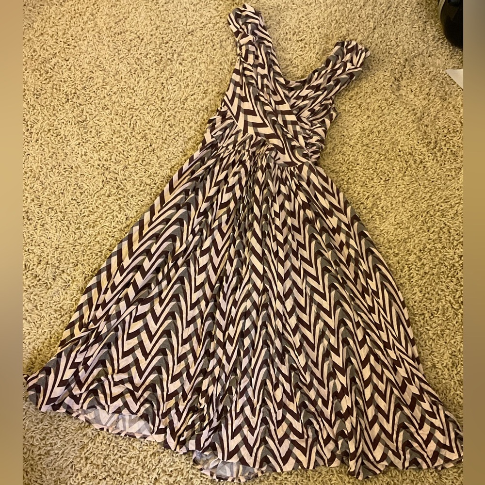 ❌ NEW ❌ Plenty by Tracy Reese Chevron Patterned Dress